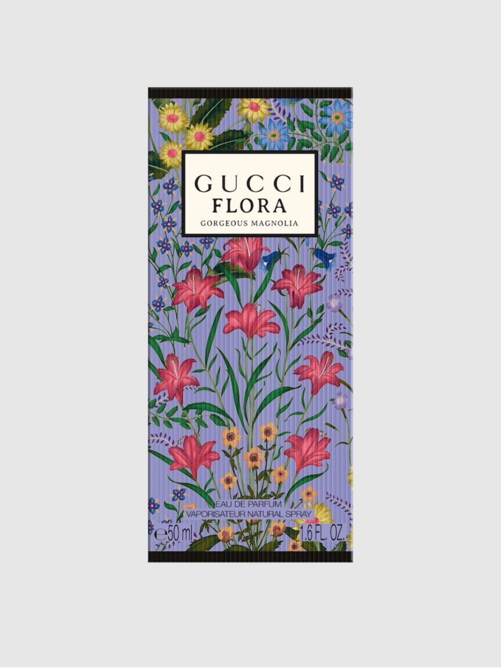Gucci Floral Print Lavender and Pink Silk Scarf